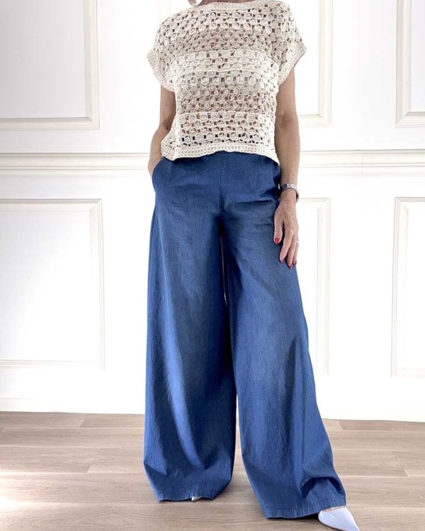 MAGLIA CROCHET ART. 38062 - SUSY MIX
