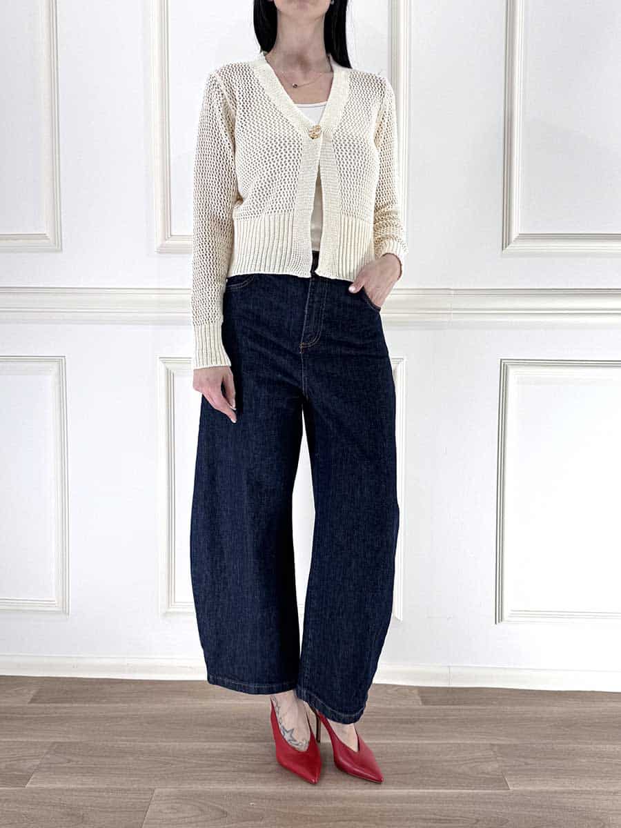 CARDIGAN TRAFORATO ART. 26216 - SUSY MIX