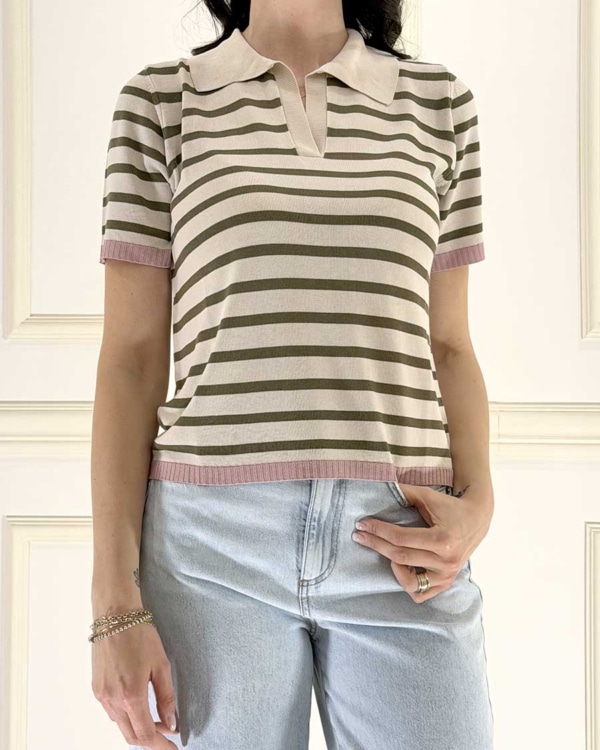 POLO RIGATA ART. 61197 - SUSY MIX