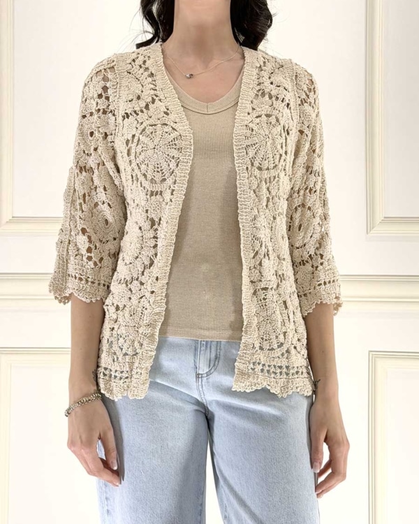 CARDIGAN CROCHET ART. 2668022 - SUSY MIX