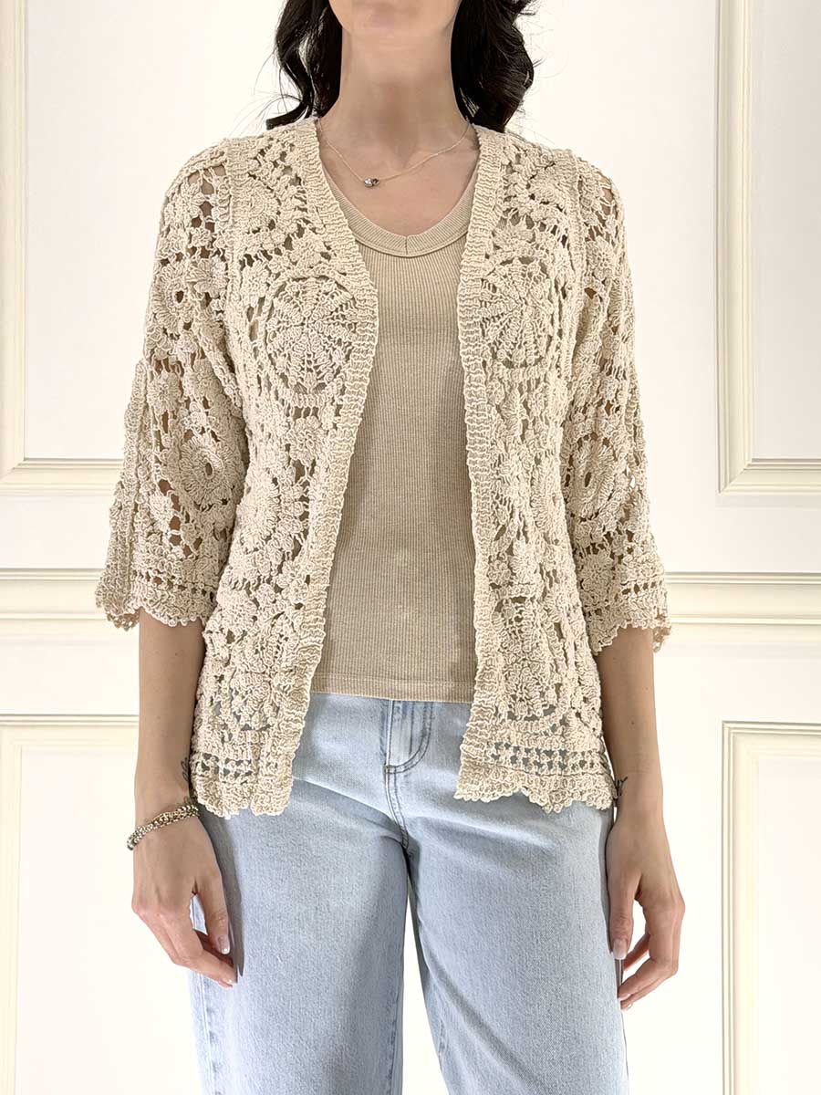 CARDIGAN CROCHET ART. 2668022 - SUSY MIX