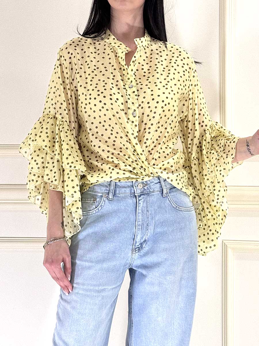 CAMICIA POIS CON GALE  ART. 19826P0 - SUSY MIX