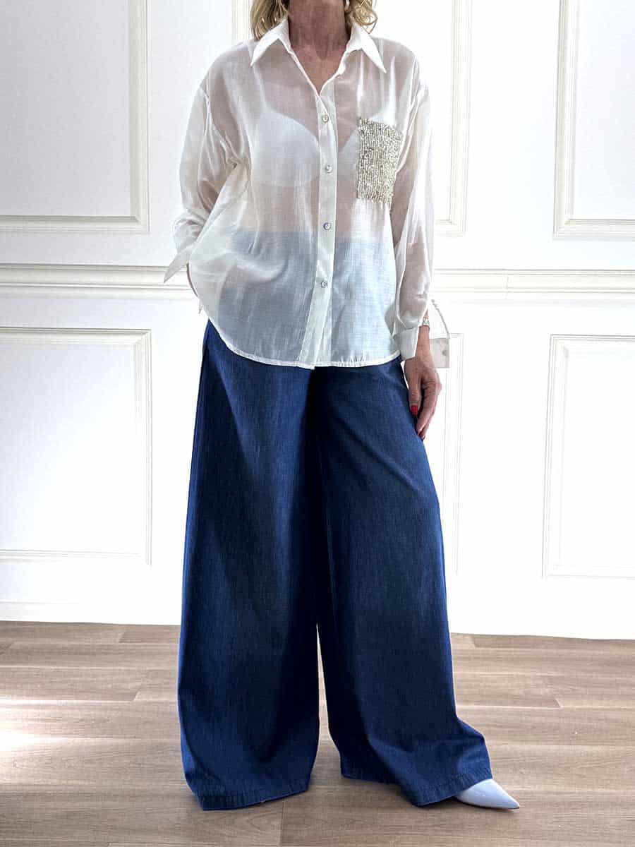 CAMICIA STRASS ART. 26247U - SUSY MIX