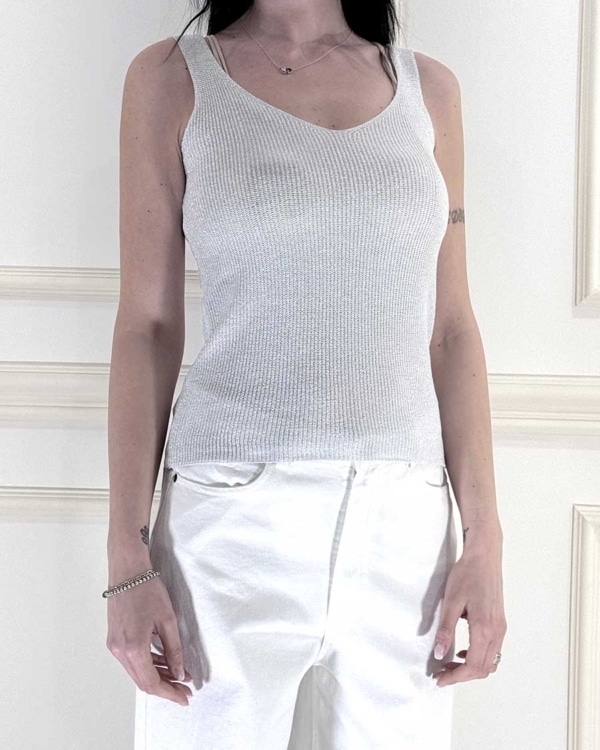 CANOTTA IN LUREX ART. 26189PL - MOTEL