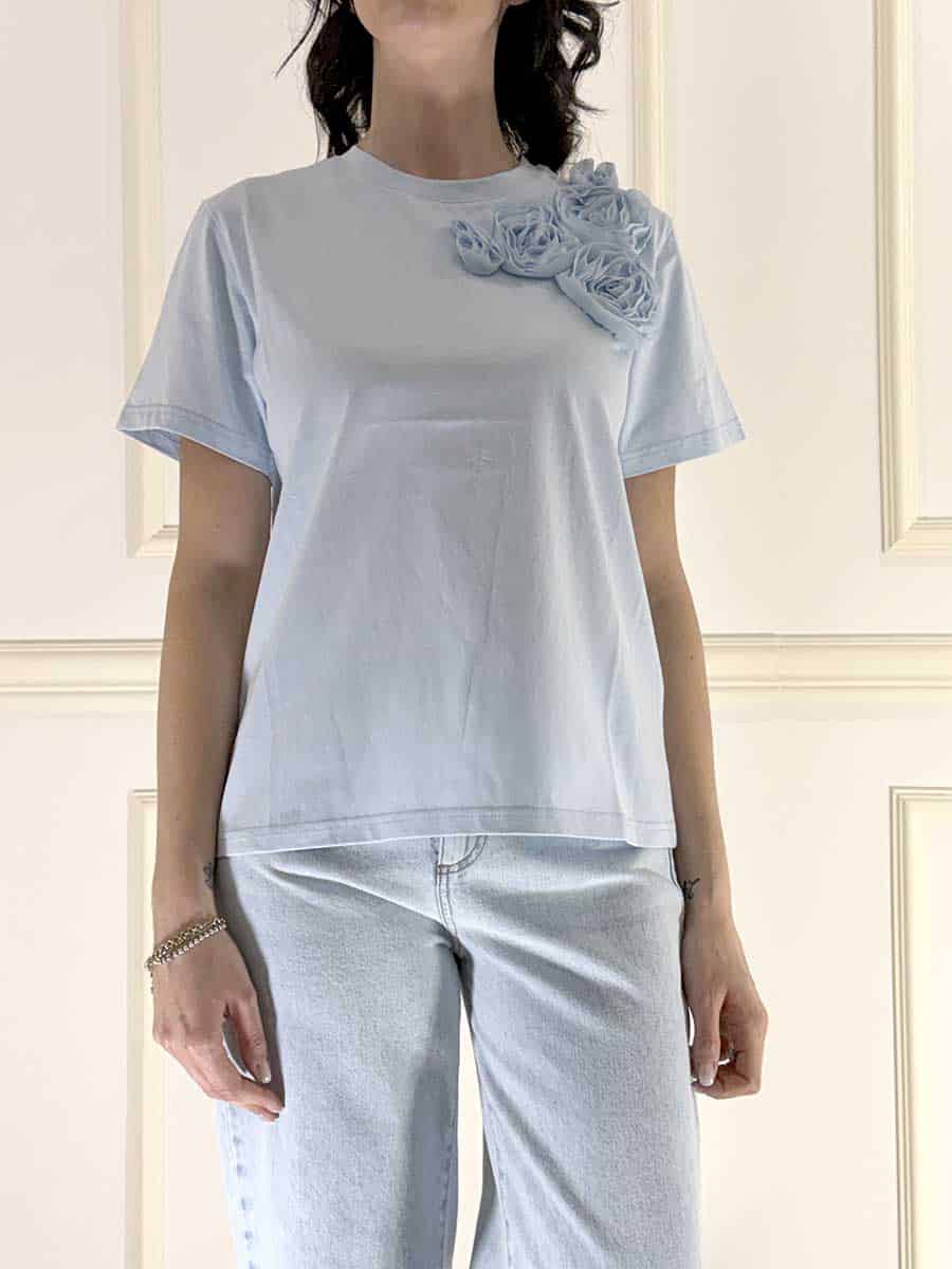 T-SHIRT ROSE ART. 12070 - SUSY MIX - AZZURRO