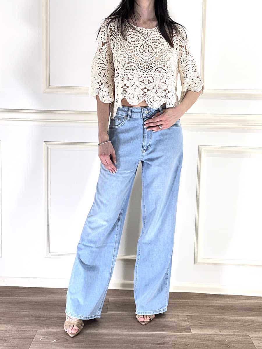 MAGLIA CROCHET ART. 28016 - SUSY MIX