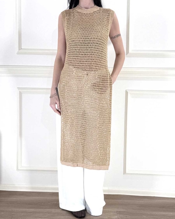 GILET TRAFORATO  ORO ART. 5AB5019 - VICOLO