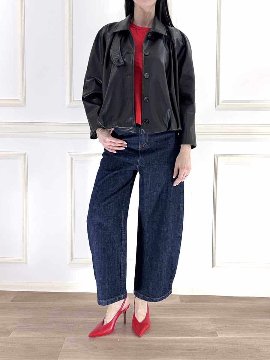 BOMBER IN ECOPELLE ART. 26B4513 - TENSIONE IN