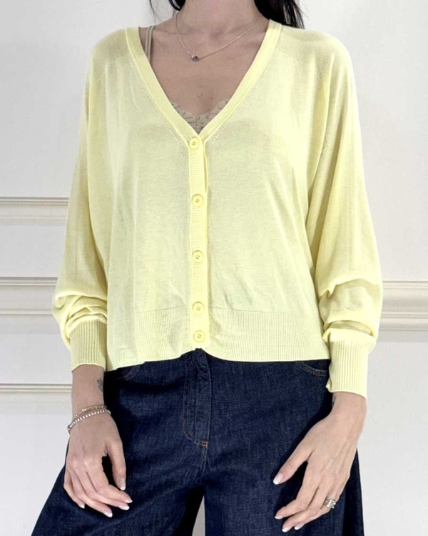CARDIGAN GIALLO ART. PE3606 - MOTEL
