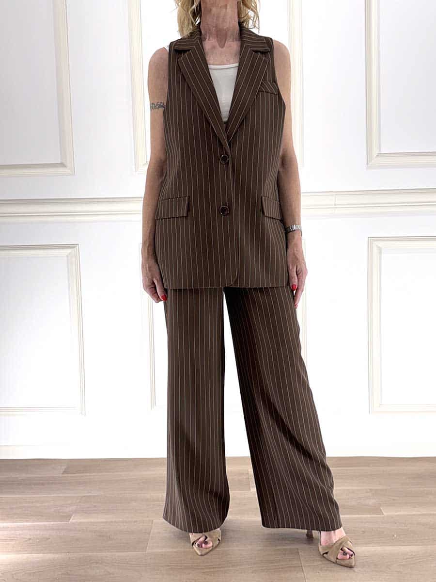 COMPLETO GILET E PANTALONE ART. PP382T52F431 - SUSY MIX - XS