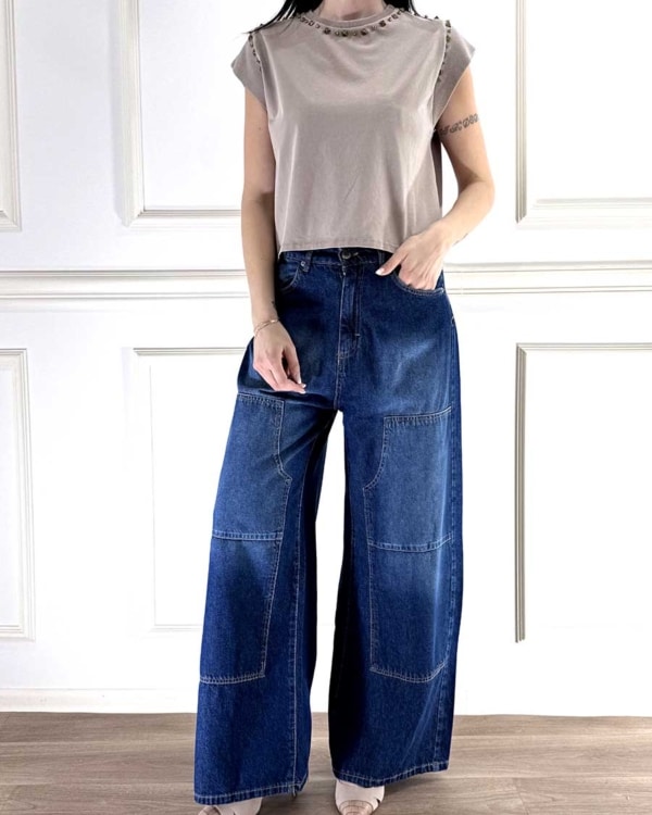 T-SHIRT BORCHIE ART. 26619 - SUSY MIX