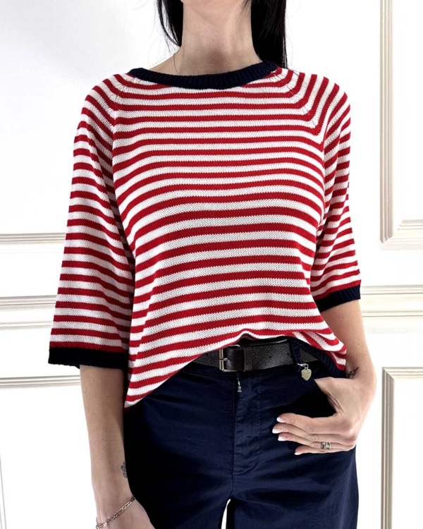 MAGLIA RIGATA MANICA 3/4 ART. 26309 - TENSIONE IN