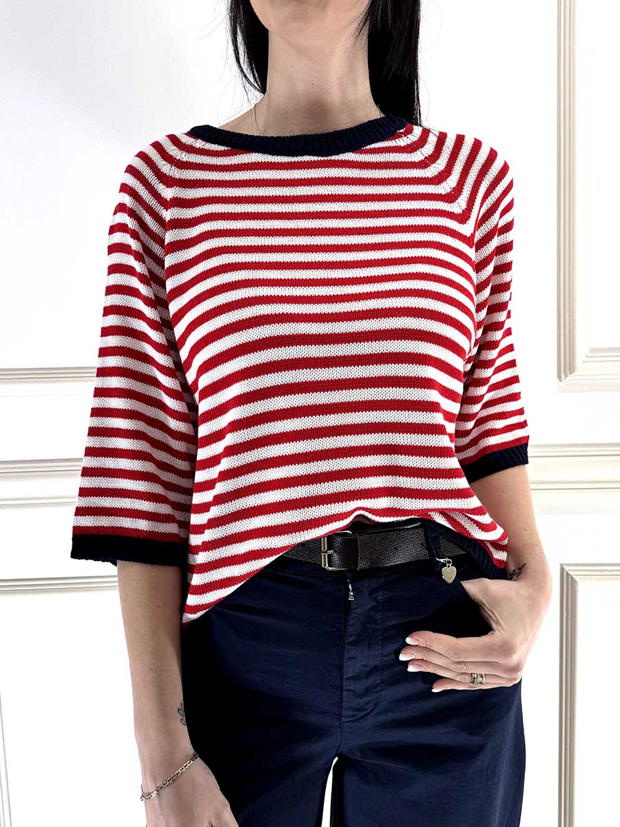 MAGLIA RIGATA MANICA 3/4 ART. 26309 - TENSIONE IN