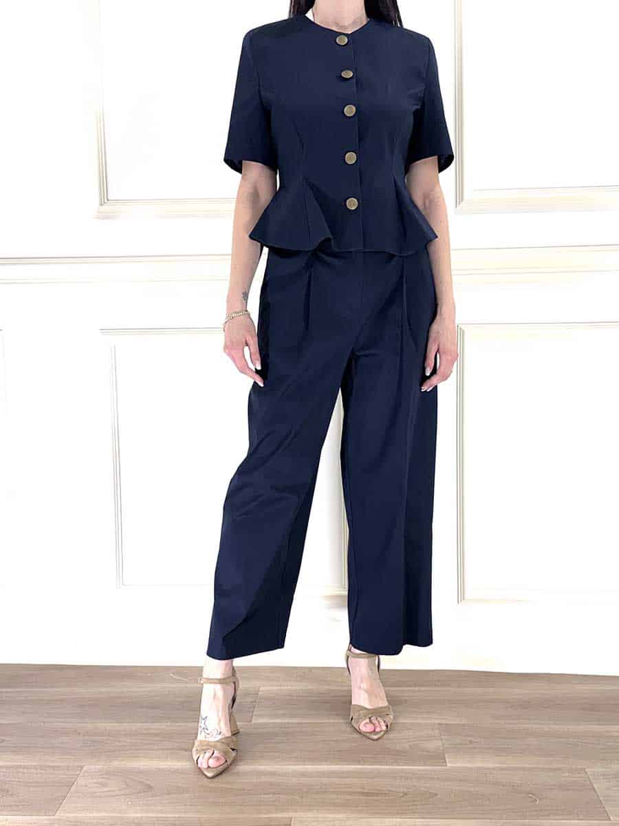 PANTALONE CON PINCES ART. 26P4516 - TENSIONE IN - XS