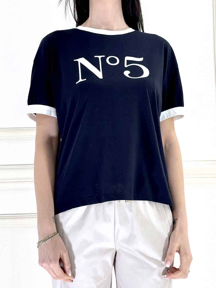 T-SHIRT N 5 BLU ART. 26M4748 - TENSIONE IN