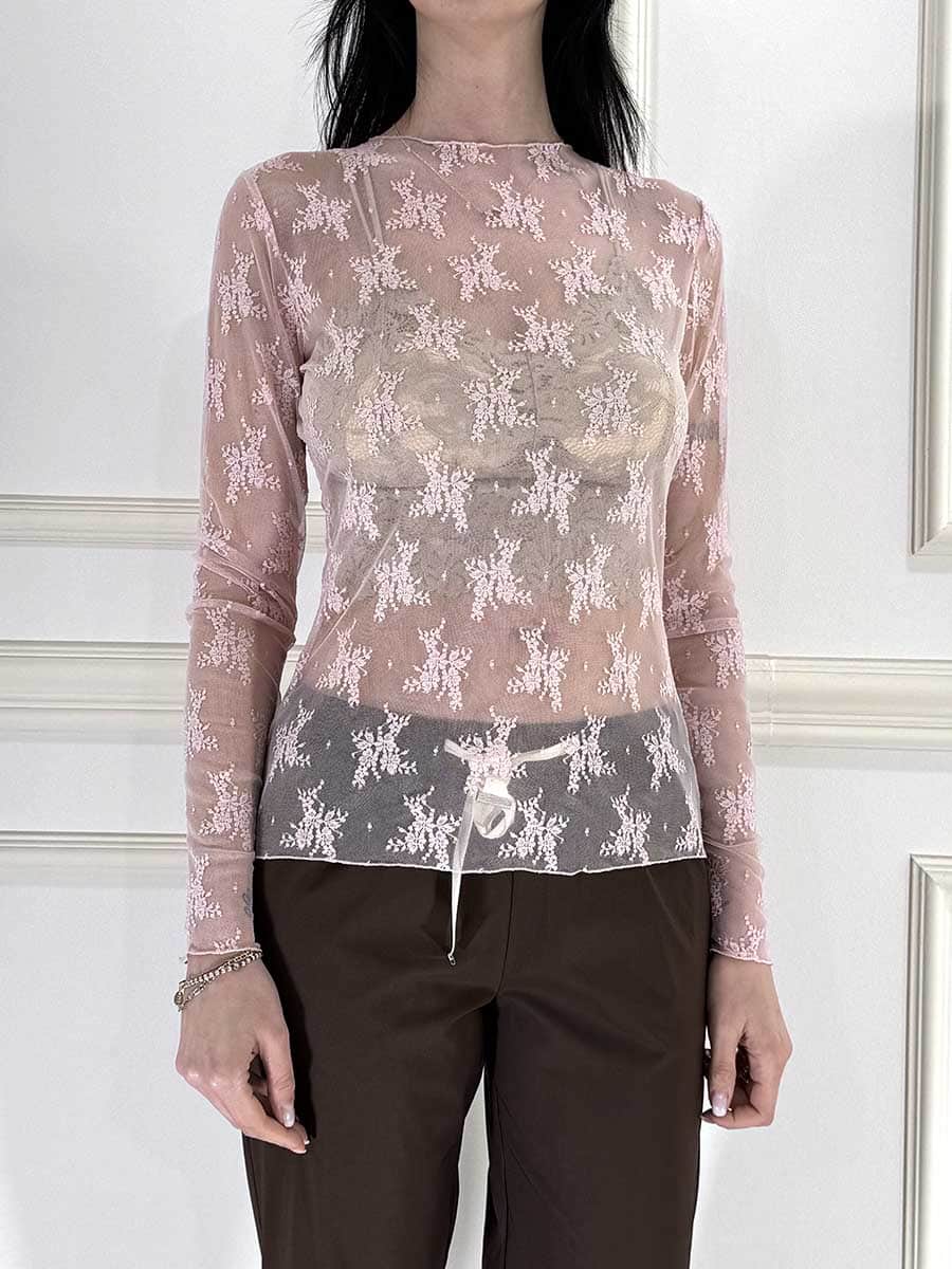 MAGLIA PIZZO ART. 10997 - SUSY MIX - ROSA