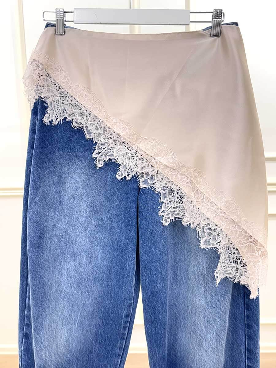 BANDANA IN RASO CON PIZZO ART. 5236