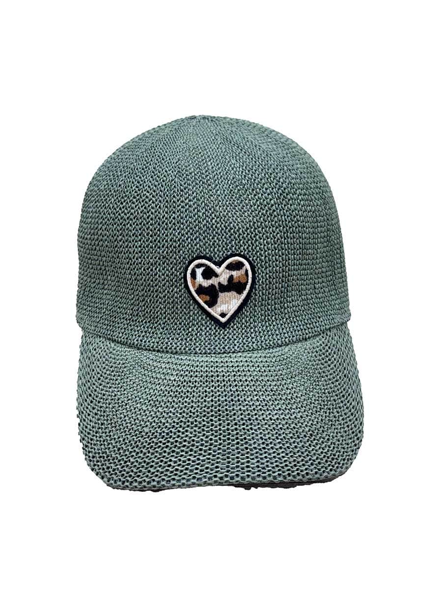 CAPPELLINO CON VISIERA IN PAPER INTRECCIATO ART. 1823 - VERDE