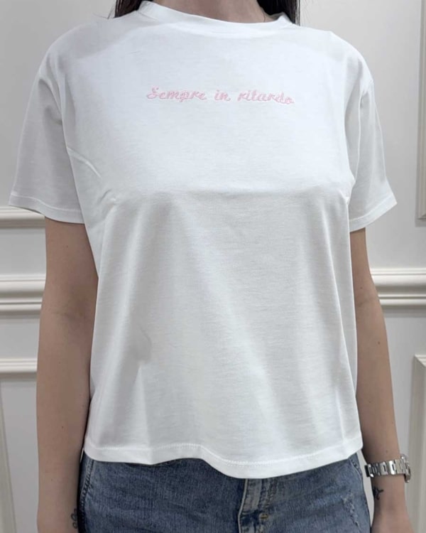 T-SHIRT CON SCRITTA ART. 121701 - SUSY MIX