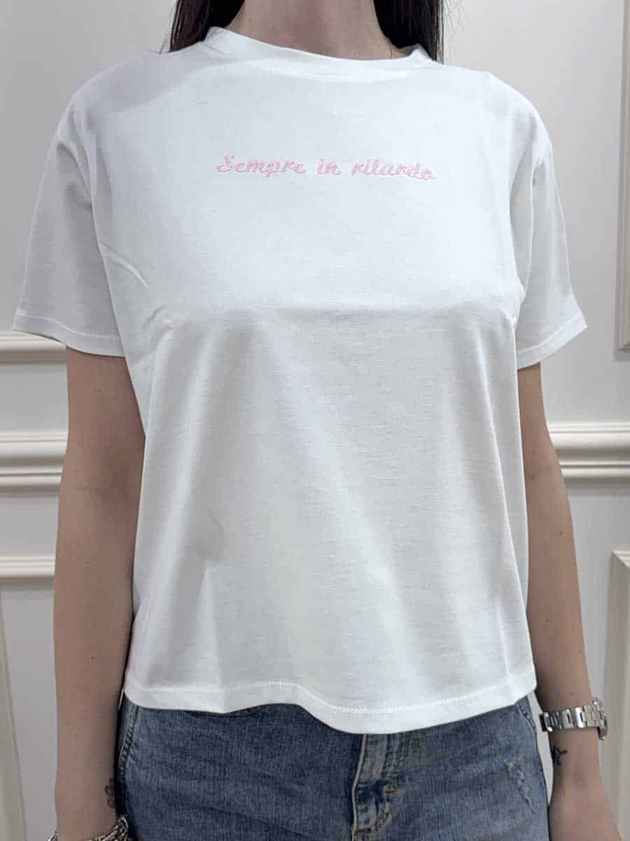 T-SHIRT CON SCRITTA ART. 121701 - SUSY MIX