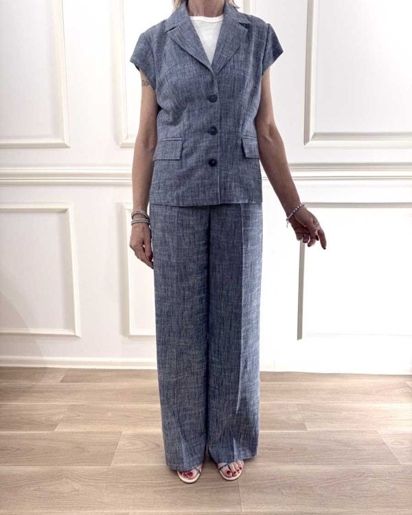 GILET STAMPA DENIM  ART. PE26260 - MOTEL - M
