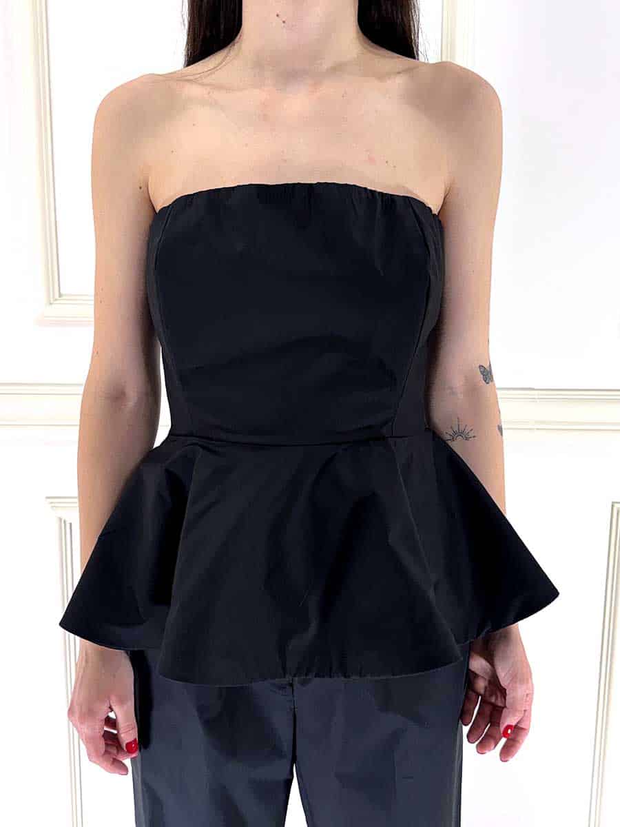 TOP PEPLUM CON DRAPPEGGIO ART. 26T4909-MOTEL