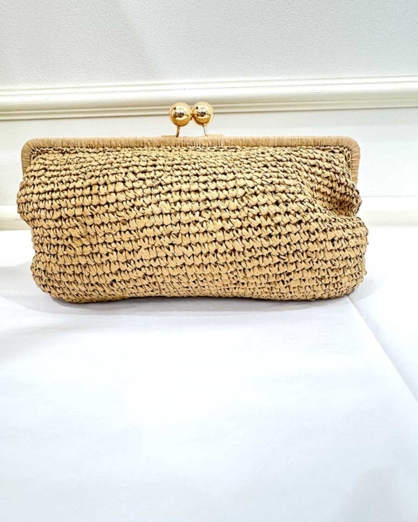 CLUTCH INTRECCIATA NATURALE ART. 4333