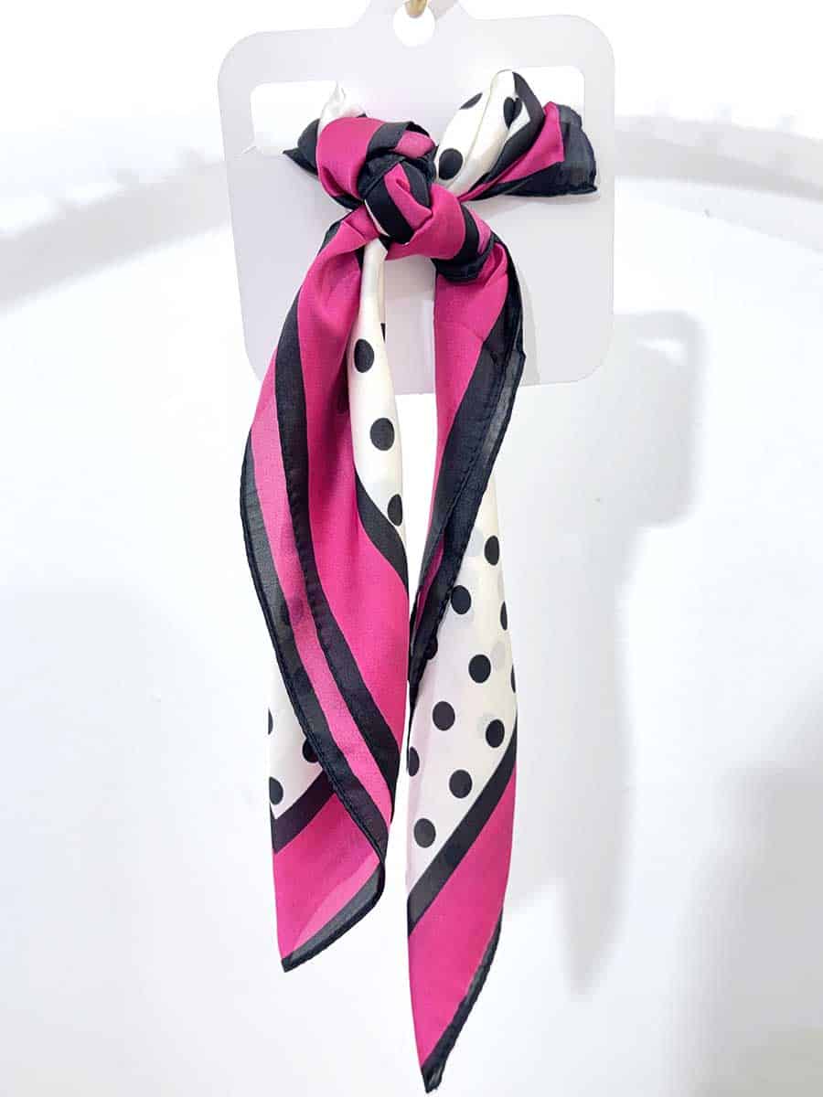 FOULARD SATINATO FANTASIA ART. 5889 - FUXIA