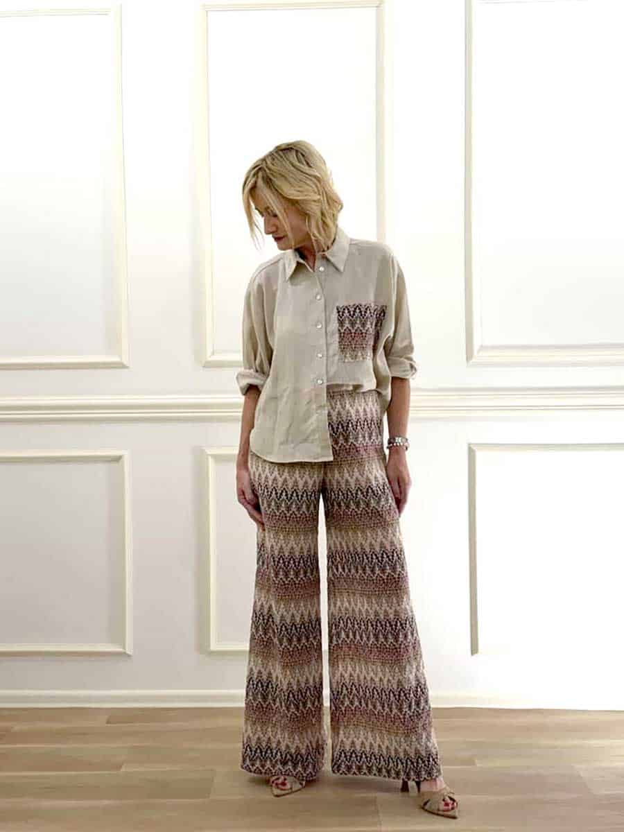 PANTALONE FANTASIA FILO LUREX  ART. S26PG15 - TENSIONE IN
