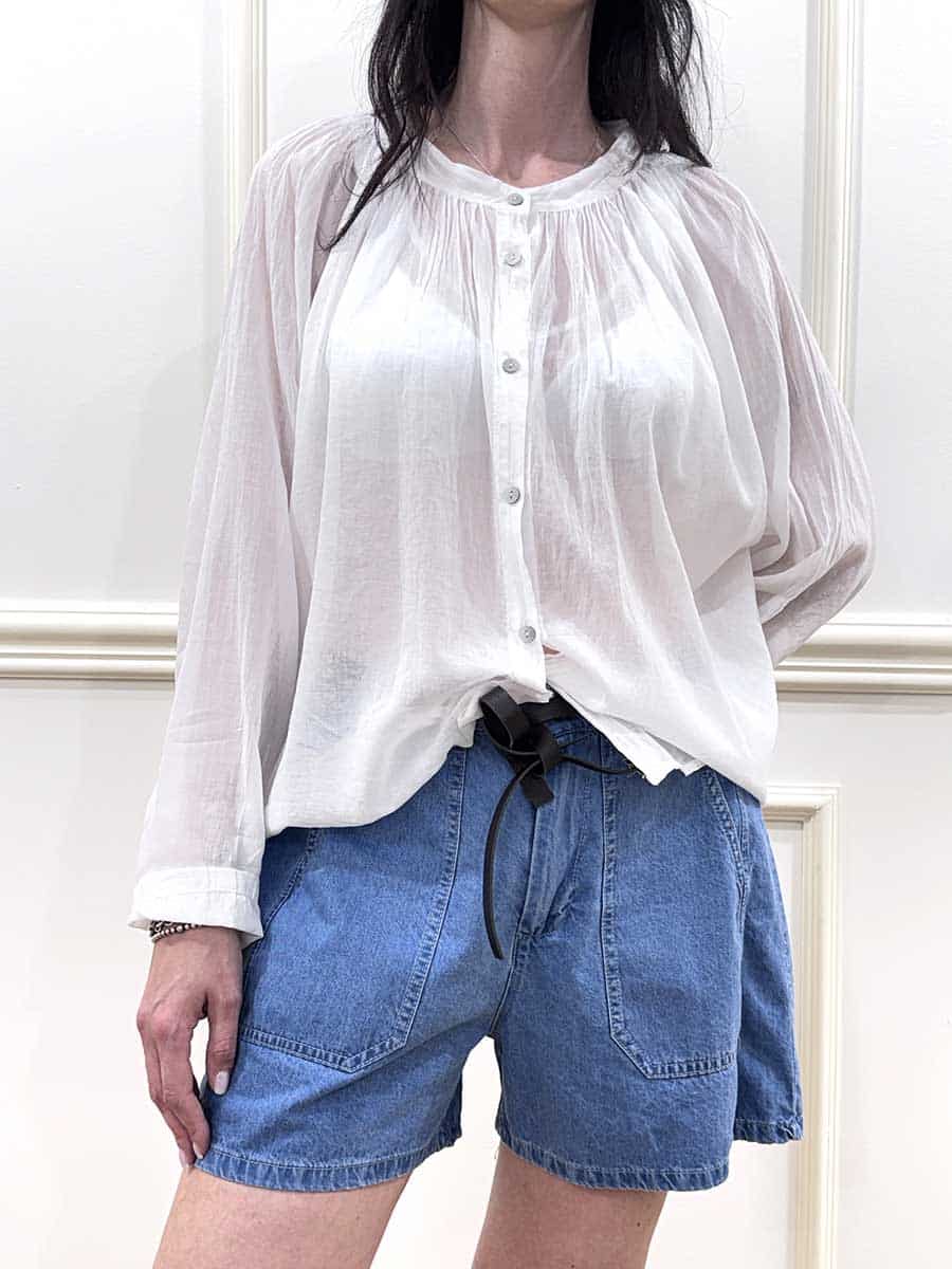 CAMICIA IN MUSSOLA ART. 60687C - SUSY MIX - BIANCO