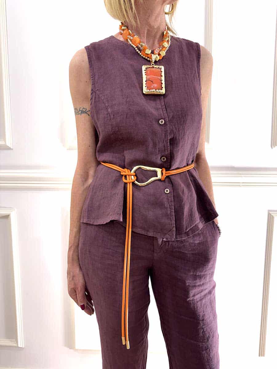 TOP CON BOTTONI ART. 33184 - SUSY MIX