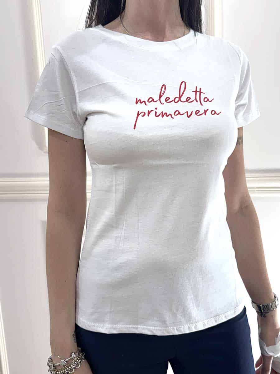 T-SHIRT CON SCRITTA ART. FITM8 - MOTEL