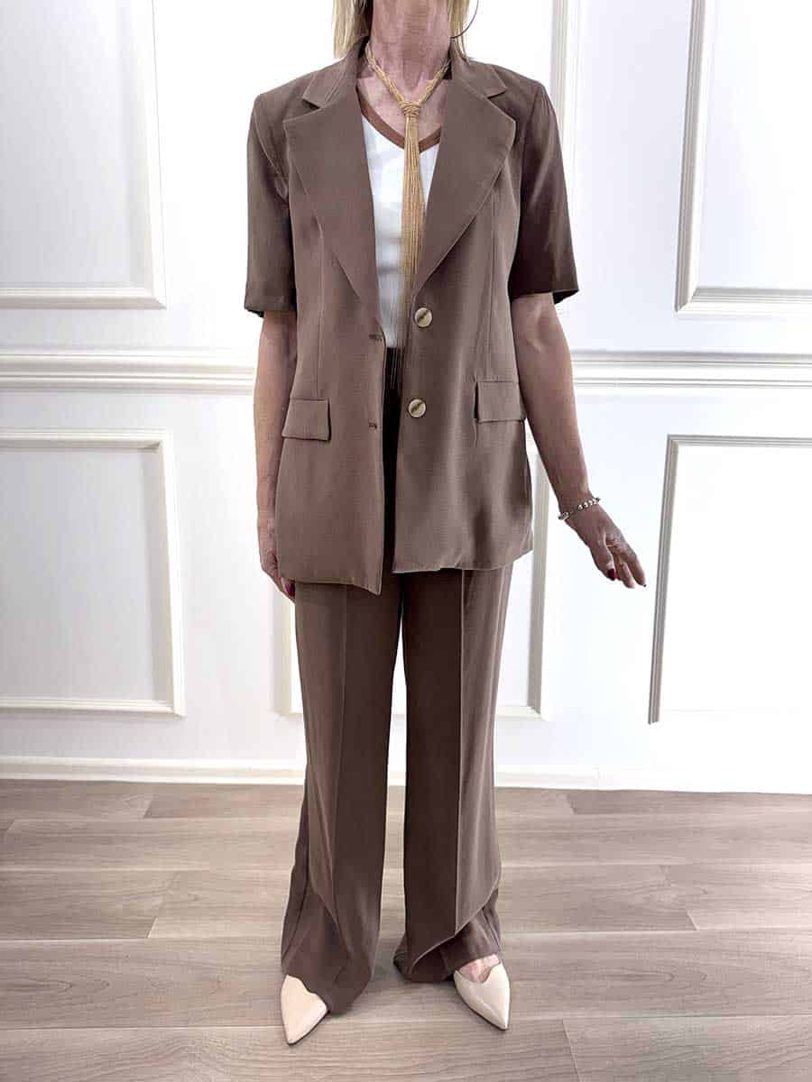 PANTALONE PALAZZO ART. P3037F385 - SUSY MIX - S