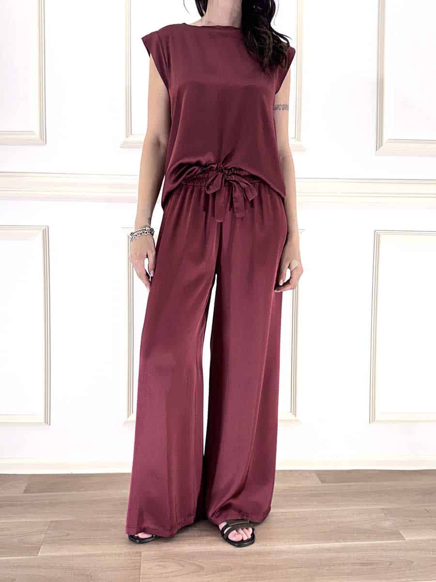 BLUSA IN SATIN ART. FA466B97Q/PE26PR - MOTEL - S, TIBET