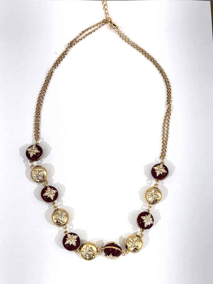 COLLANA COLORE ORO CON STRASS ART. 20094