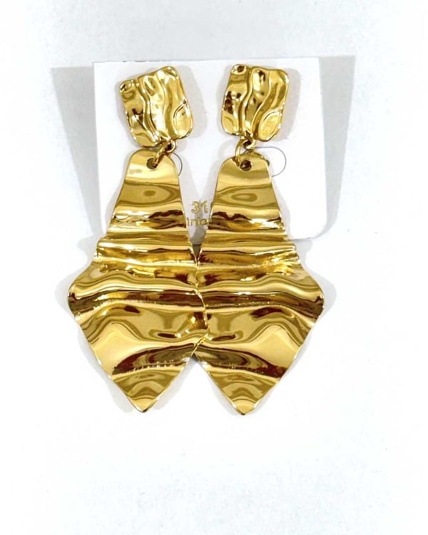 ORECCHINI FOGLIA COLOR ORO ART. EA780