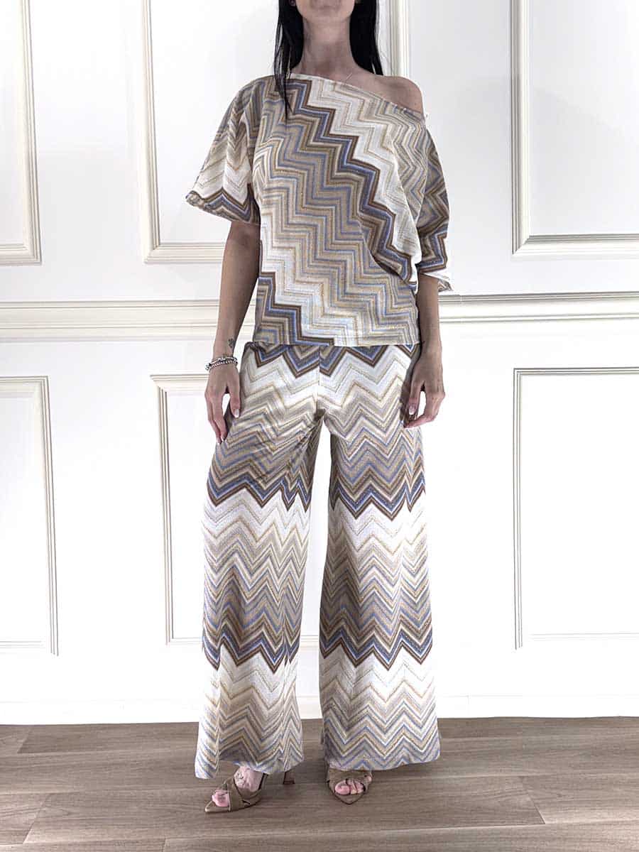 PANTALONE A ZIG ZAG ART. S26PE41 - MOTEL