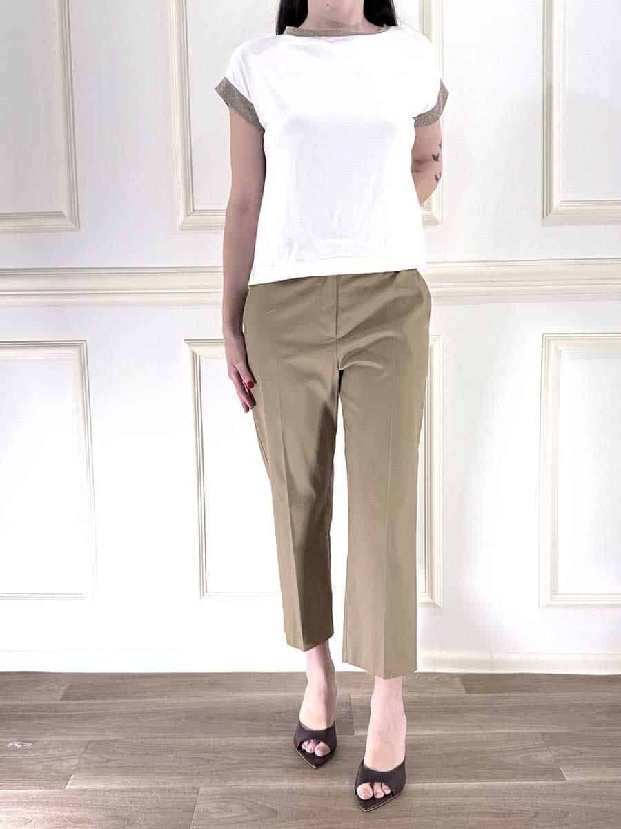 PANTALONE SIGARETTA CHIUSURA ASIMMETRICA ART. 26P4941 - TENSIONE IN