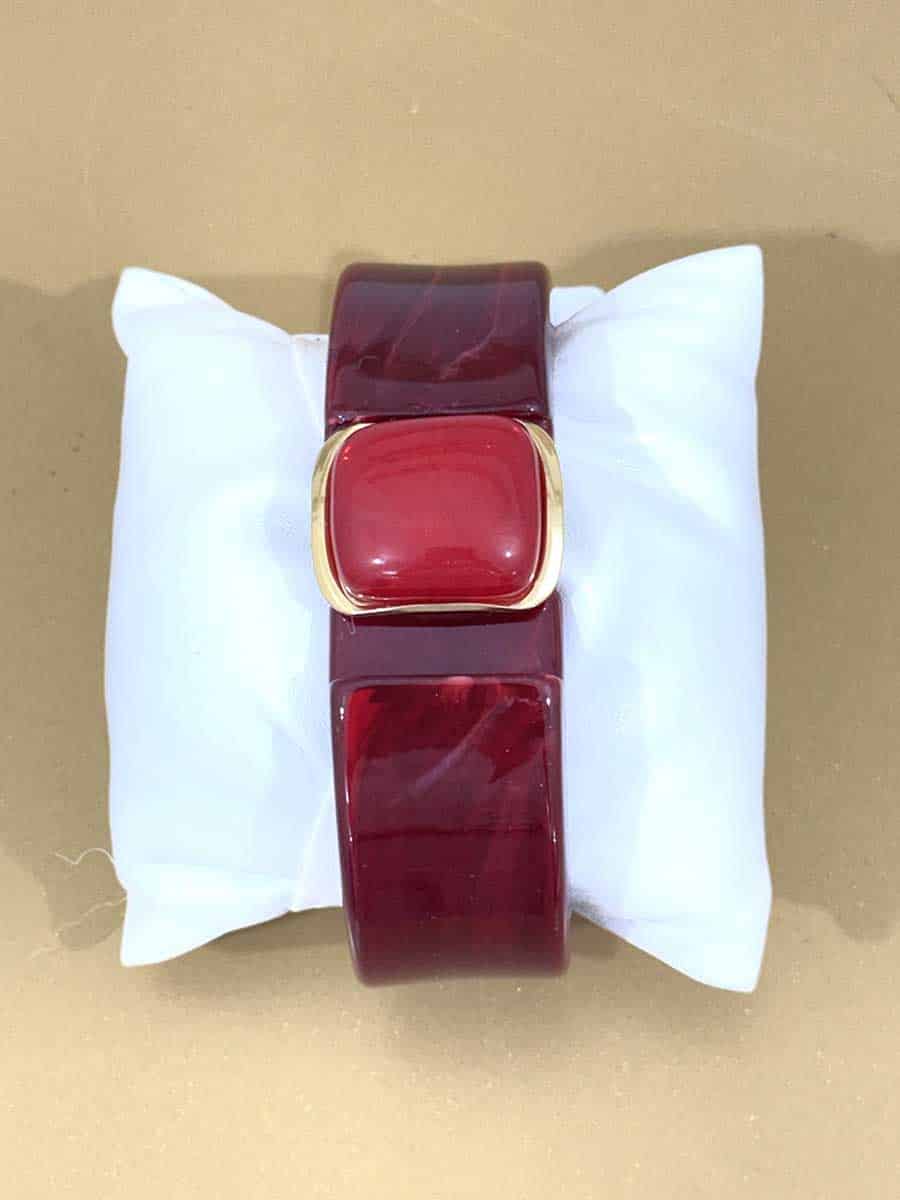 BRACCIALE RIGIDO CON CLIP E FIBBIA DORATA ART.3623