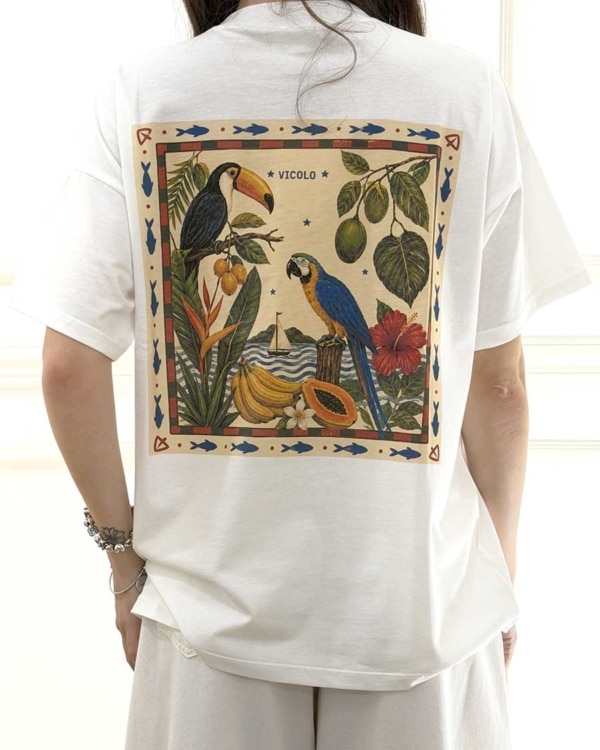 T-SHIRT JUNGLE TUCANO  ART. RAB1060-  VICOLO