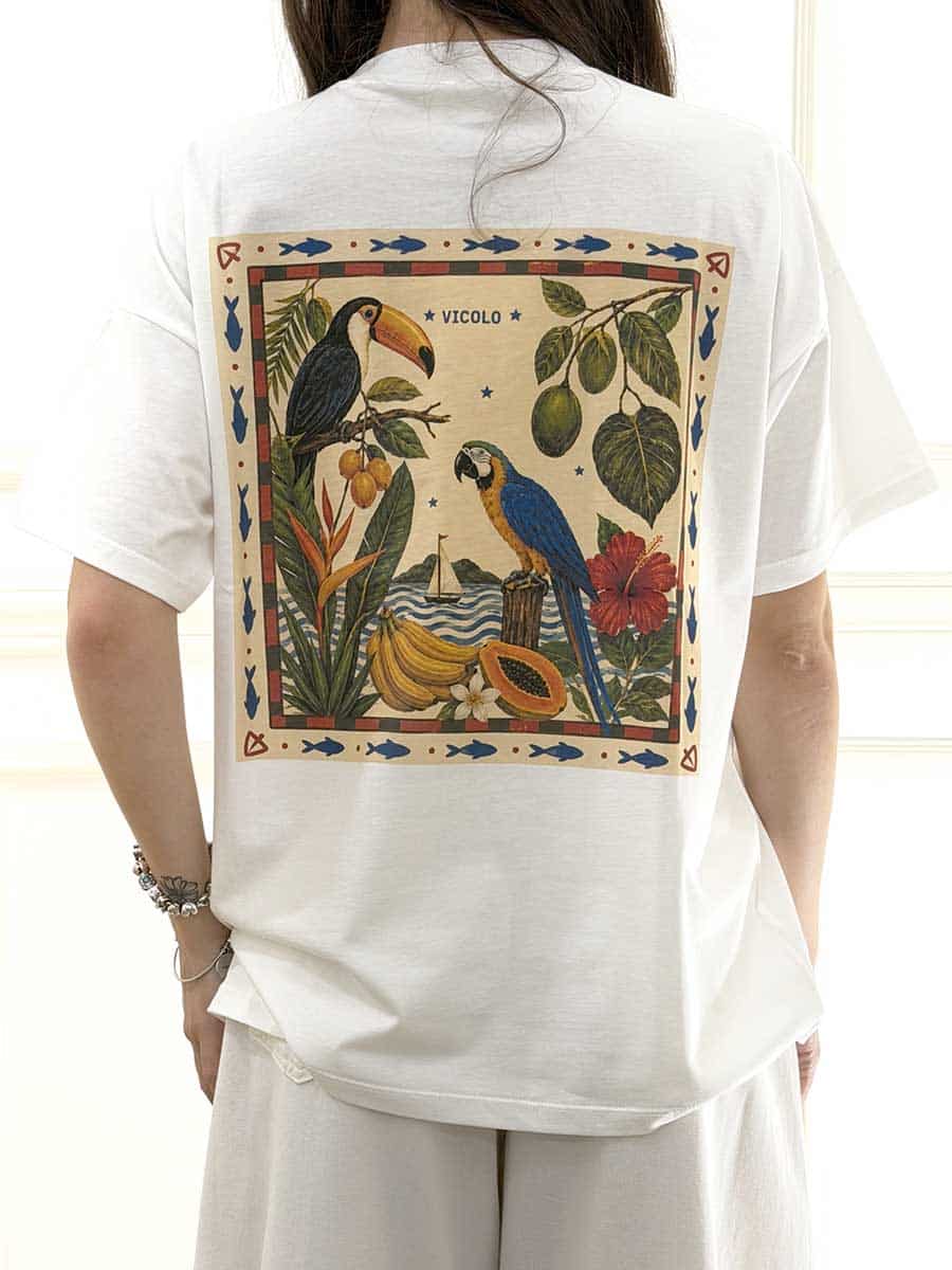 T-SHIRT JUNGLE TUCANO  ART. RAB1060-  VICOLO