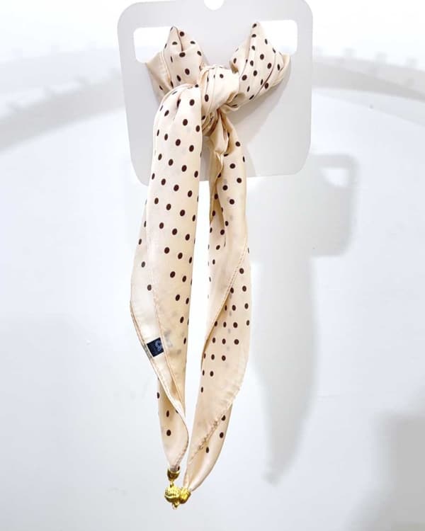 FOULARD SATINATO A POIS ART. 5898