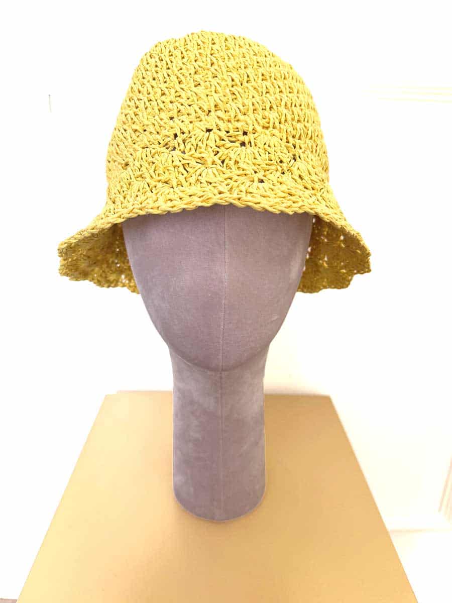 CAPPELLO INTRECCIATO GIALLO ART. YM0753