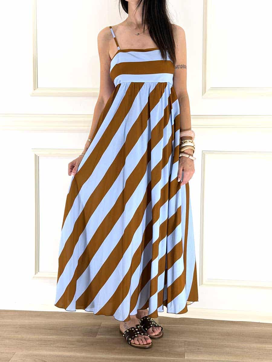 ABITO A RIGHE RT. PE260441 - TENSIONE IN