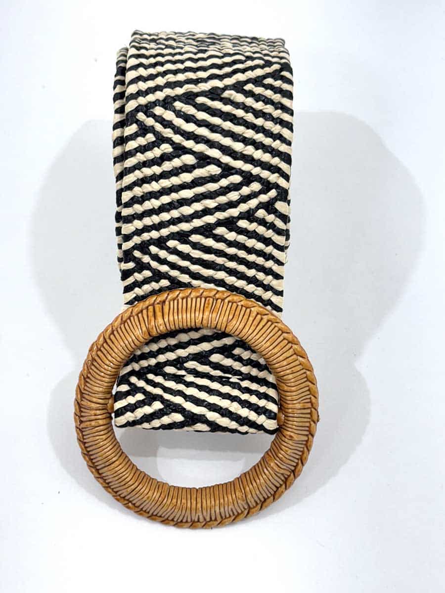 CINTURA ELASTICA CHEVRON NATURALE ART. AAB0093 -VICOLO