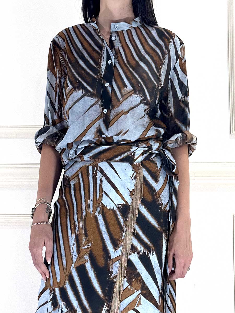CAMICIA FANTASIA ASTRATTA ART. CDH91VF -DIXIE