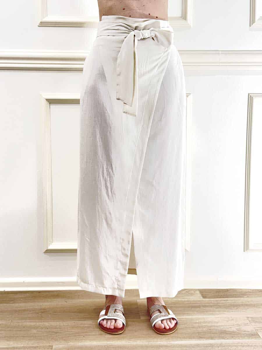 GONNA PAREO CON FUSCIACCA ART. PE260257 - TENSIONE IN - BURRO, S