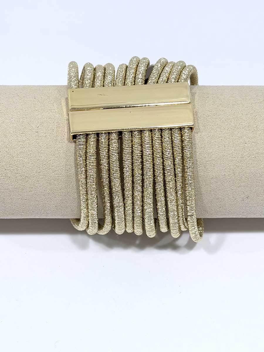 BRACCIALE MULTIGIRO LAMINATO ORO ART. 1209