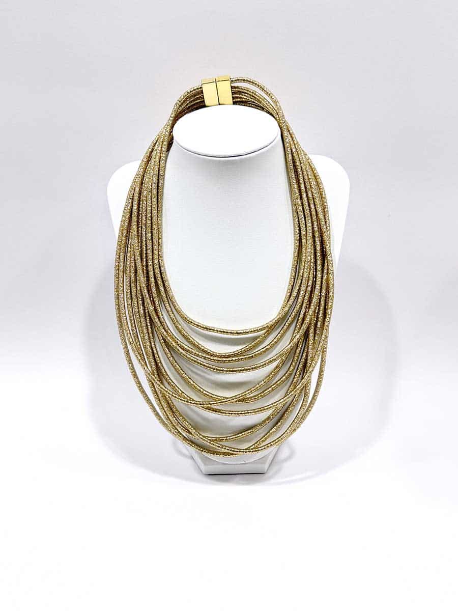 COLLANA MULTIGIRO COLOR ORO ART. 0911