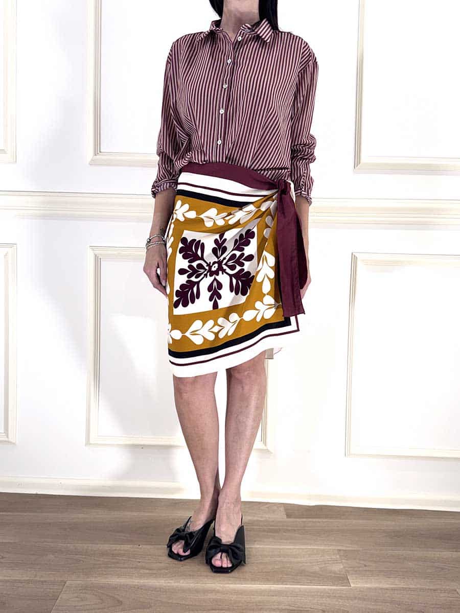 GONNA CORTA FOULARD  ART. PE260354 - TENSIONE IN
